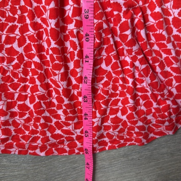 Boden Thea Sleeveless Midi Dress Poppy Red, Botanic Sprig - Picture 13 of 13
